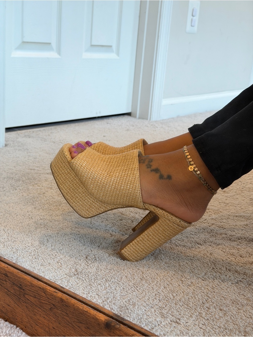 Jessica Simpson Camree Woven Platform Mule